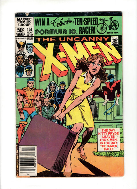 Uncanny X-Men, Vol. 1 #151B (1981) Newsstand  Marvel Comics 1981