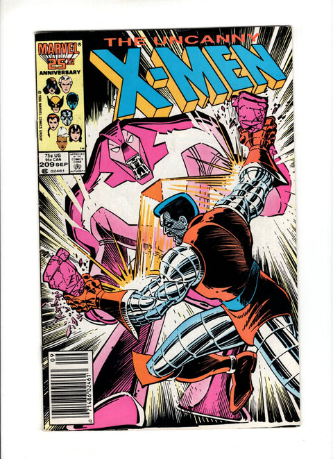 Uncanny X-Men, Vol. 1 #209B (1986) Newsstand  Marvel Comics 1986