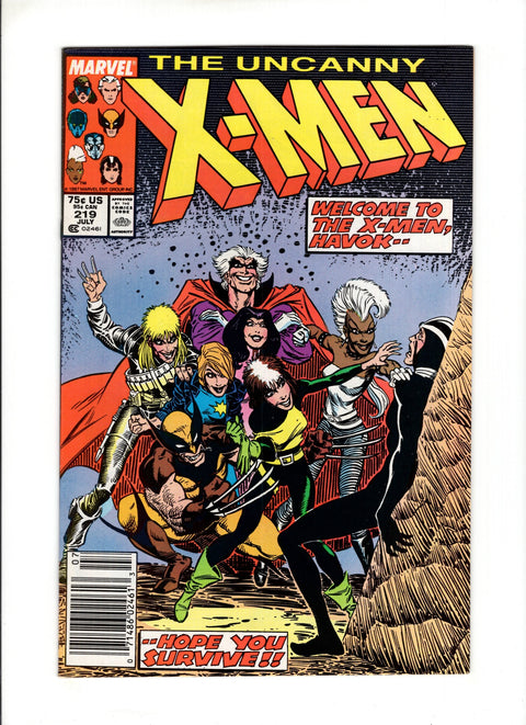 Uncanny X-Men, Vol. 1 #219B (1987) Newsstand  Marvel Comics 1987