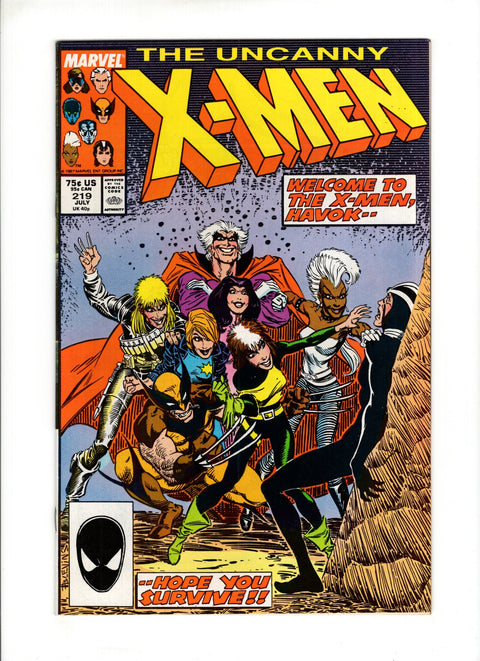 Uncanny X-Men, Vol. 1 #219A (1987)   Marvel Comics 1987