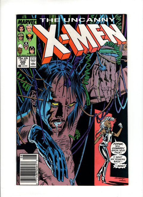 Uncanny X-Men, Vol. 1 #220B (1987) Newsstand  Marvel Comics 1987