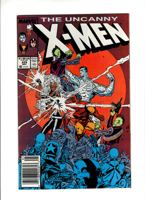 Uncanny X-Men, Vol. 1 #229B (1988) 1st Reavers Newsstand 1st Reavers Marvel Comics 1988