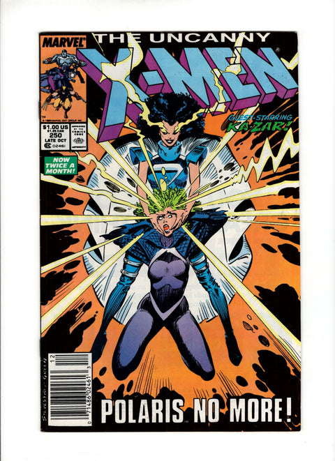 Uncanny X-Men, Vol. 1 #250B (1989) Newsstand  Marvel Comics 1989