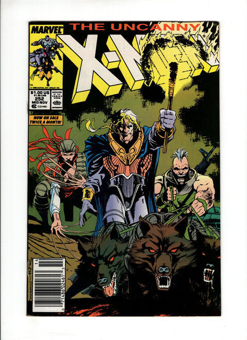 Uncanny X-Men, Vol. 1 #252B (1989) Newsstand  Marvel Comics 1989