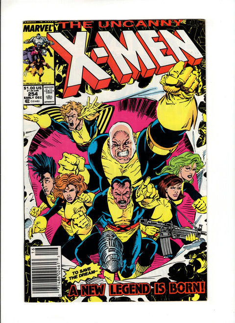 Uncanny X-Men, Vol. 1 #254B (1989) Newsstand  Marvel Comics 1989