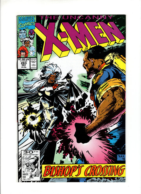 Uncanny X-Men, Vol. 1 #283A (1991) 1st Full Bishop 1st Full Bishop Marvel Comics 1991