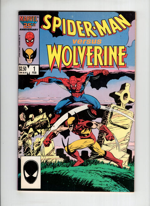 Spider-Man vs. Wolverine, Vol. 1 #1A (1986)   Marvel Comics 1986