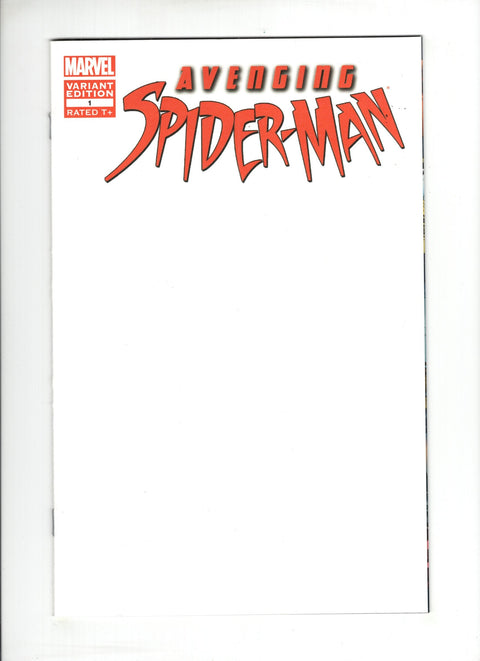 Avenging Spider-Man #1E (2011) Blank Variant Blank Variant Marvel Comics 2011