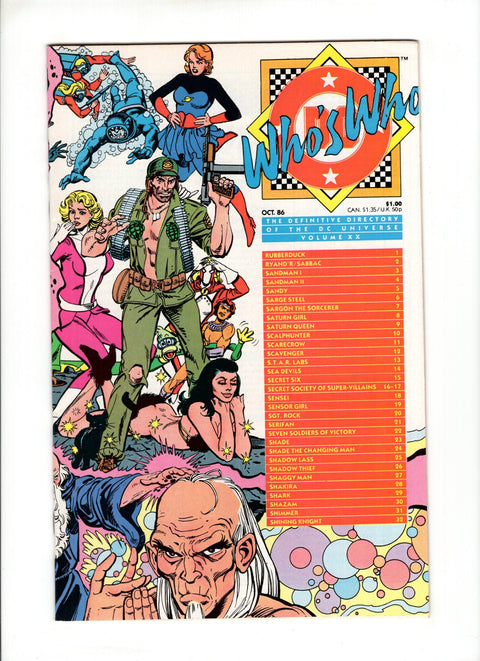 Who's Who: The Definitive Directory of the DC Universe #20A (1986)   DC Comics 1986