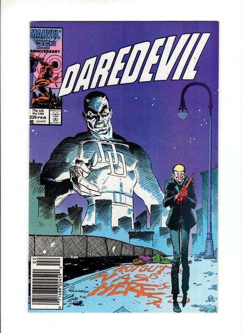 Daredevil, Vol. 1 #239B (1987) Newsstand  Marvel Comics 1987
