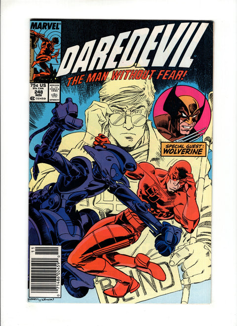 Daredevil, Vol. 1 #248B (1987) Newsstand  Marvel Comics 1987