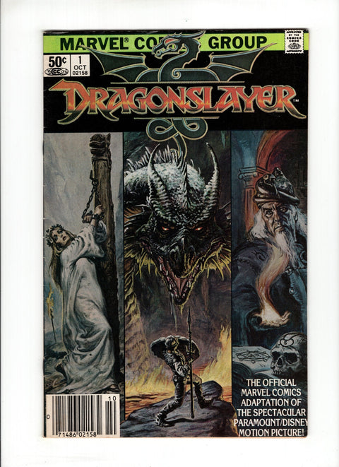 Dragonslayer #1B (1981) Newsstand  Marvel Comics 1981
