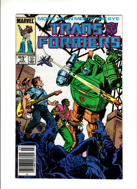 Transformers (Marvel) #14C (1986) 1st Grapple, Hoist, Skids, Smokescreen CPV 1st Grapple, Hoist, Skids, Smokescreen Marvel Comics 1986