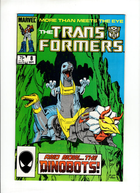 Transformers (Marvel) #8A (1985) 1st Dinobots 1st Dinobots Marvel Comics 1985