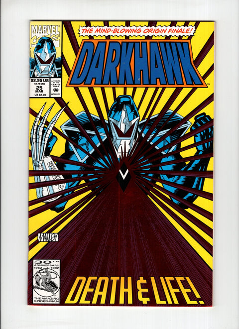 Darkhawk, Vol. 1 #25A (1993) 1st Overhawk 1st Overhawk Marvel Comics 1993