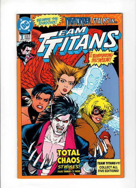 Team Titans #1B (1992) Nightrider Cover Nightrider Cover DC Comics 1992