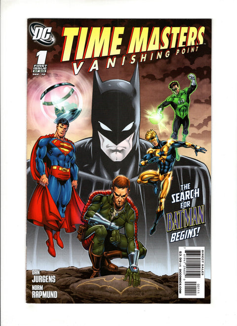 Time Masters: Vanishing Point #1A (2010) Dan Jurgens & Norm Rapmund Regular Cover Dan Jurgens & Norm Rapmund Regular Cover DC Comics 2010