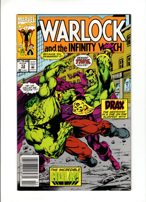 Warlock and the Infinity Watch #13B (1993)  Newsstand  Marvel Comics 1993
