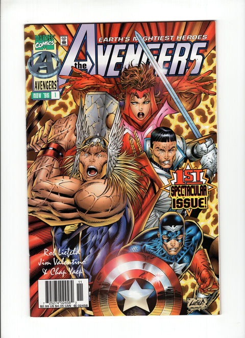 The Avengers, Vol. 2 #1B (1996) Newsstand  Marvel Comics 1996