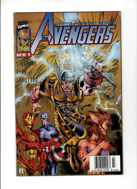 The Avengers, Vol. 2 #9B (1997) Newsstand  Marvel Comics 1997