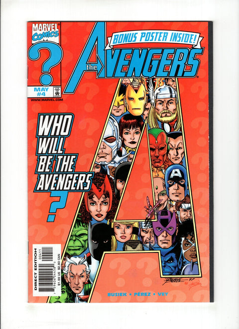 The Avengers, Vol. 3 #4A (1998) 1st Warbird 1st Warbird Marvel Comics 1998