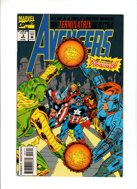 The Avengers: The Terminatrix Objective #3A (1993)   Marvel Comics 1993