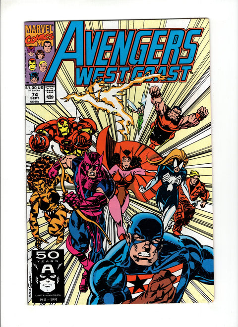The West Coast Avengers, Vol. 2 #74A (1991)   Marvel Comics 1991