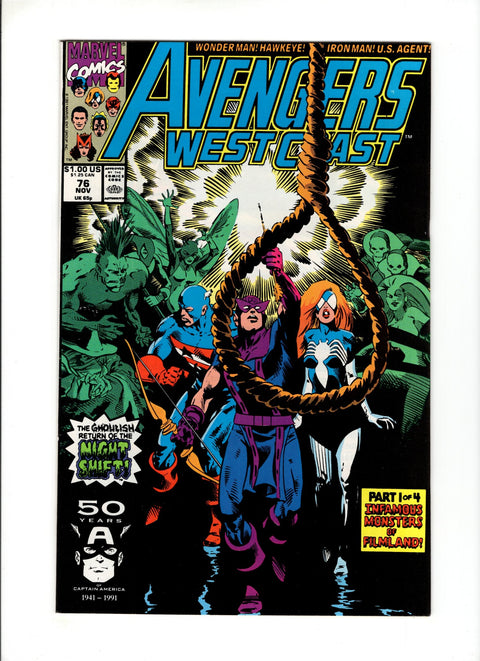 The West Coast Avengers, Vol. 2 #76A (1991)   Marvel Comics 1991