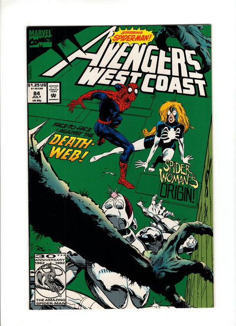 The West Coast Avengers, Vol. 2 #84A (1992) Origin of Spider-Woman Origin of Spider-Woman Marvel Comics 1992