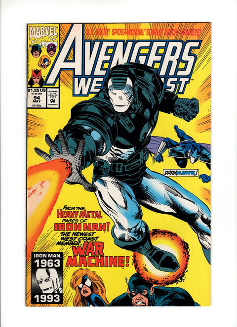 The West Coast Avengers, Vol. 2 #94A (1993) Rhodey Becomes War Machine Rhodey Becomes War Machine Marvel Comics 1993