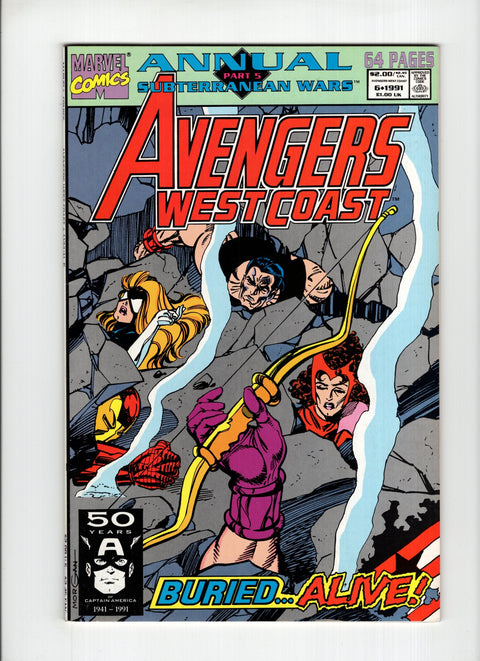 The West Coast Avengers, Vol. 2 Annual #6A (1991)   Marvel Comics 1991