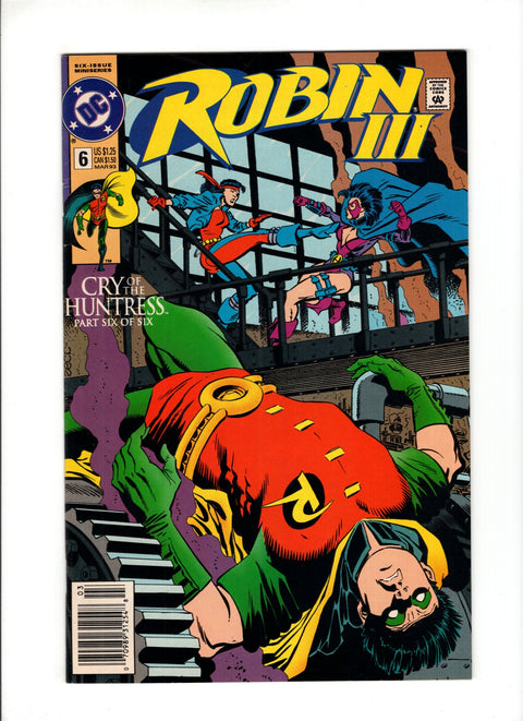 Robin III: Cry of the Huntress #6B (1993) Newsstand  DC Comics 1993