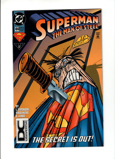 Superman: The Man of Steel #44C (1995) DC Universe Logo  DC Comics 1995