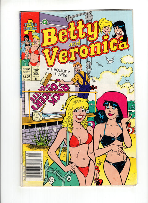 Betty & Veronica, Vol. 1 #55B (1992) Bikini Cover Newsstand Bikini Cover Archie Comic Publications 1992