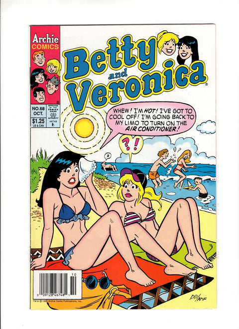 Betty & Veronica, Vol. 1 #68B (1987) Newsstand  Archie Comic Publications 1987