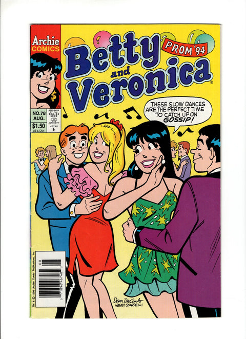Betty & Veronica, Vol. 1 #78B (1994) Newsstand  Archie Comic Publications 1994