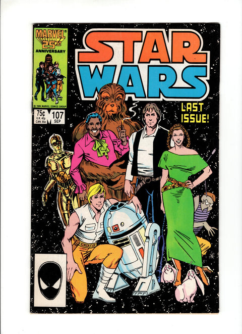 Star Wars, Vol. 1 (Marvel) #107A (1986)   Marvel Comics 1986