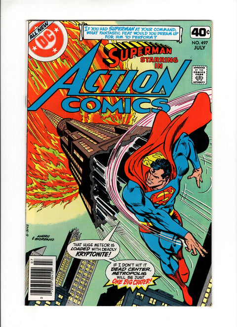 Action Comics, Vol. 1 #497B (1979) Newsstand  DC Comics 1979 Buy & Sell Comics Online Comic Shop Toronto Canada