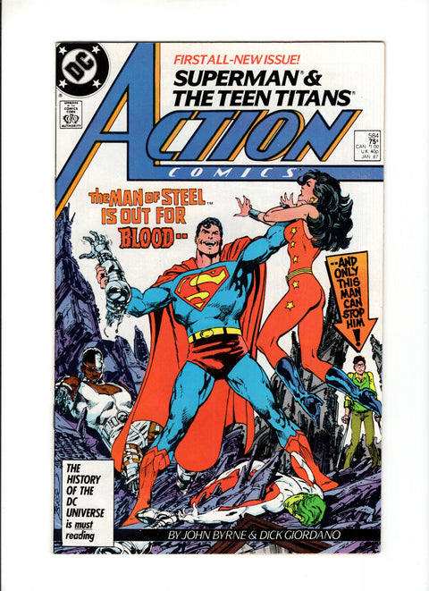 Action Comics, Vol. 1 #584A (1986) 1st John Byrne 1st John Byrne DC Comics 1986 Buy & Sell Comics Online Comic Shop Toronto Canada