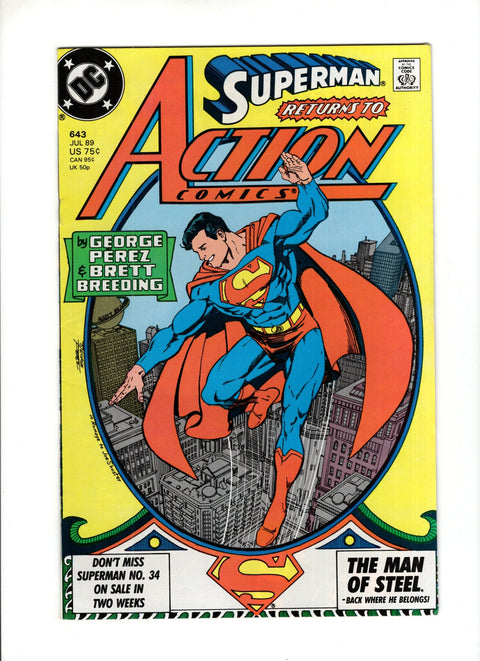 Action Comics, Vol. 1 #643A (1989) Superman #1 Homage Superman #1 Homage DC Comics 1989 Buy & Sell Comics Online Comic Shop Toronto Canada