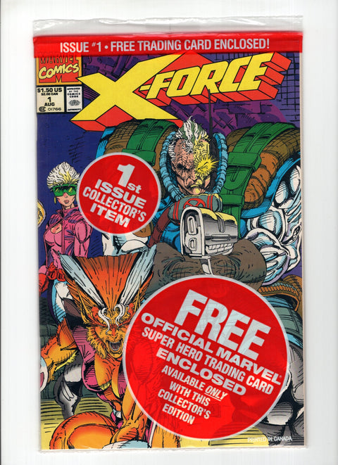 X-Force, Vol. 1 #1C-1 (1991) Polybagged with Cable Trading Card - Direct Edition Polybagged with Cable Trading Card - Direct Edition Marvel Comics 1991 Buy & Sell Comics Online Comic Shop Toronto Canada