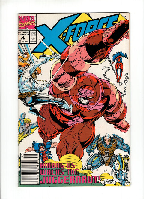 X-Force, Vol. 1 #3B (1991) Newsstand  Marvel Comics 1991 Buy & Sell Comics Online Comic Shop Toronto Canada