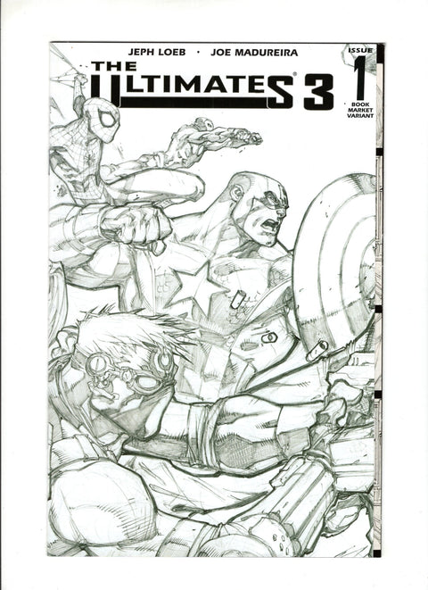 The Ultimates, Vol. 3 #1 (Cvr E) (2008) Black & White Variant - Heroes Cover  E Black & White Variant - Heroes Cover  Buy & Sell Comics Online Comic Shop Toronto Canada