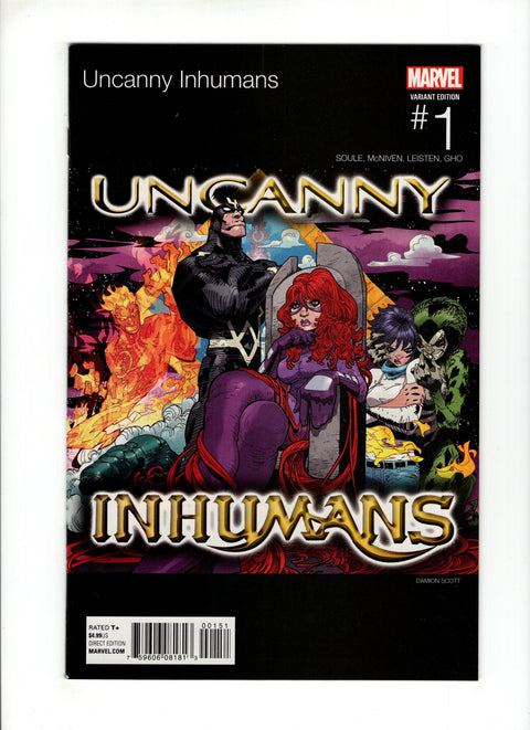 The Uncanny Inhumans #1 (Cvr E) (2015) Damion Scott Hip-Hop Variant  E Damion Scott Hip-Hop Variant  Buy & Sell Comics Online Comic Shop Toronto Canada