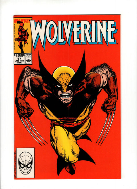 Wolverine, Vol. 2 #17 (1989) Iconic John Byrne Cover   Iconic John Byrne Cover  Buy & Sell Comics Online Comic Shop Toronto Canada