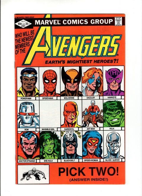 The Avengers, Vol. 1 #221 (1982)      Buy & Sell Comics Online Comic Shop Toronto Canada