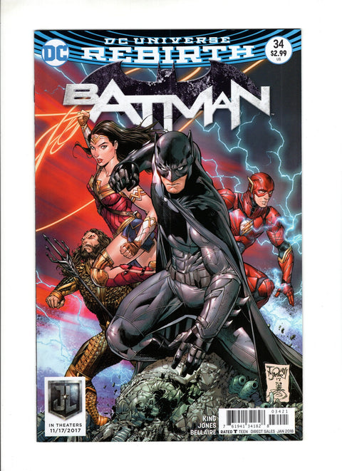 Batman, Vol. 3 #34 (Cvr B) (2017) Tony S. Daniel "Justice League" Variant  B Tony S. Daniel "Justice League" Variant  Buy & Sell Comics Online Comic Shop Toronto Canada