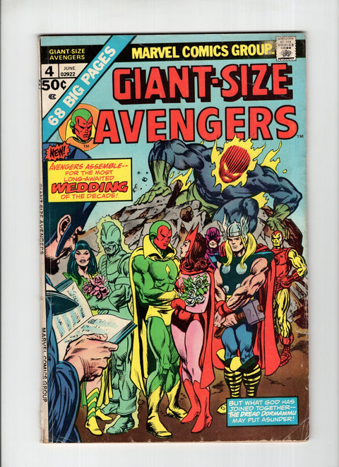 Giant-Size Avengers, Vol. 1 #4 (1975) Marriage of Vision & Scarlet Witch   Marriage of Vision & Scarlet Witch  Buy & Sell Comics Online Comic Shop Toronto Canada