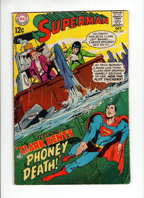 Superman, Vol. 1 #210 (1968)      Buy & Sell Comics Online Comic Shop Toronto Canada