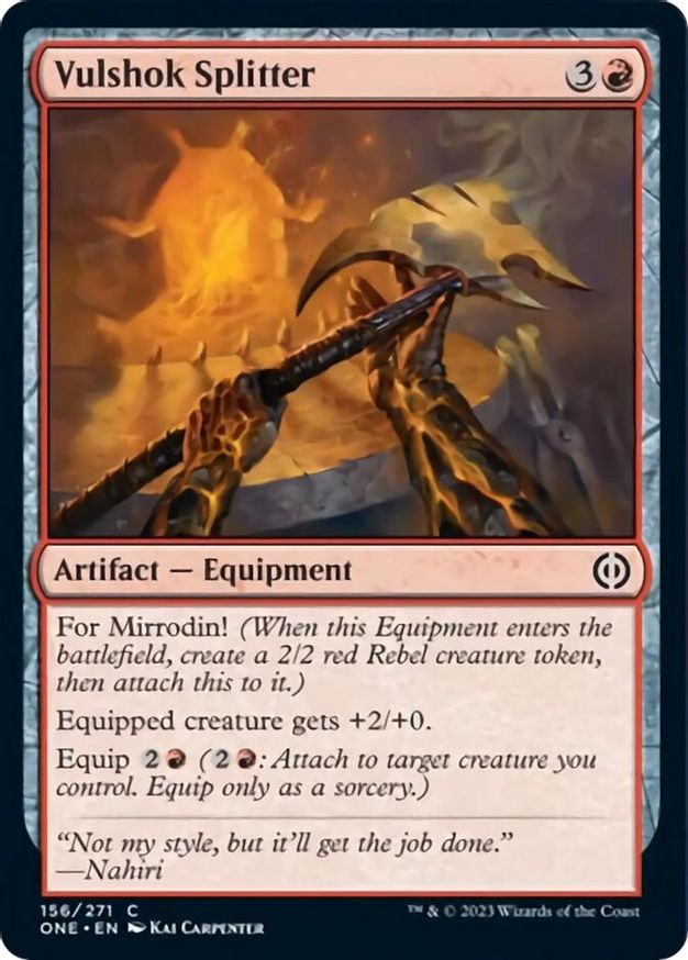 Vulshok Splitter | Foil | ONE – Knowhere
